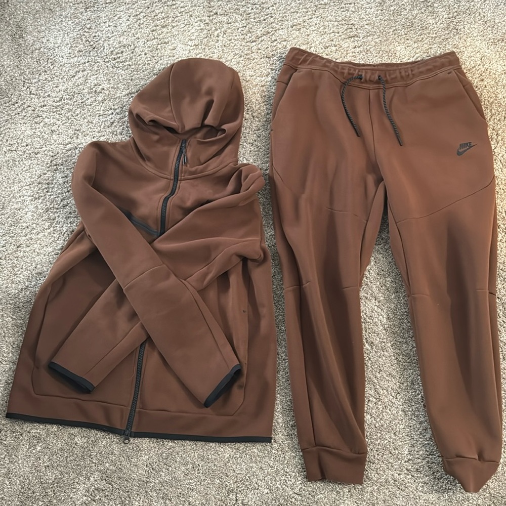 Nike Tech Fleece Cacao Wow Hoodie and Pants